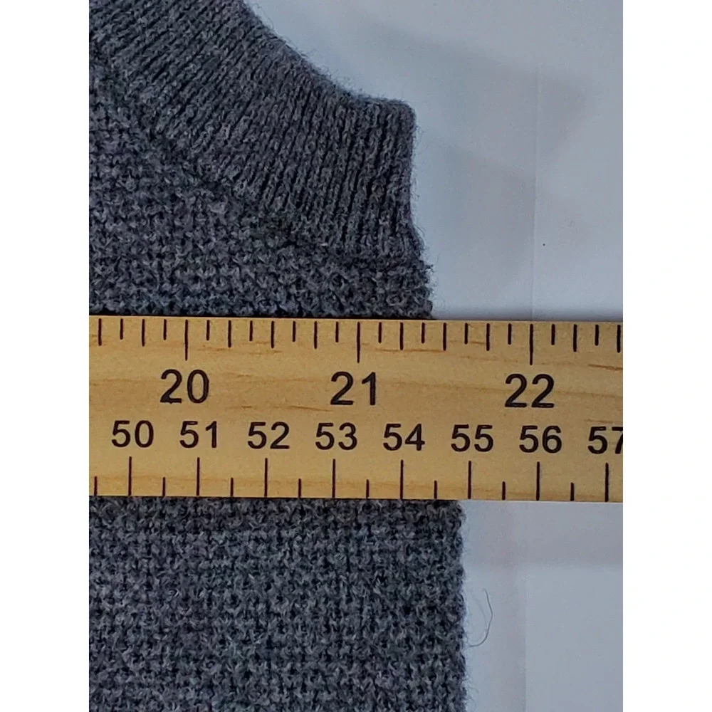 Brooks Brothers Mens Cashmere Blend Vest XL Grey V Neck Sleeveless Sweater Pique